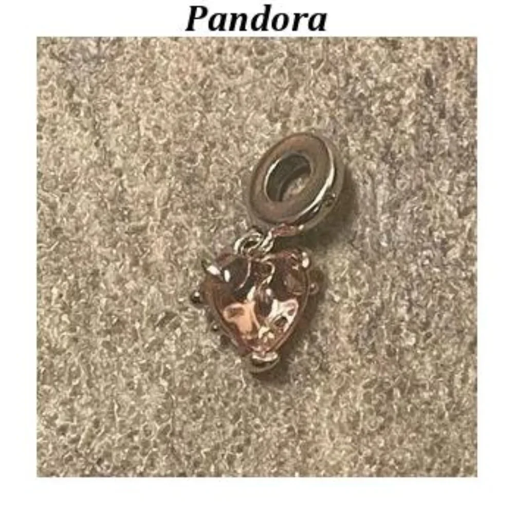 Pandora Pink Family Tree & Heart Dangle Charm